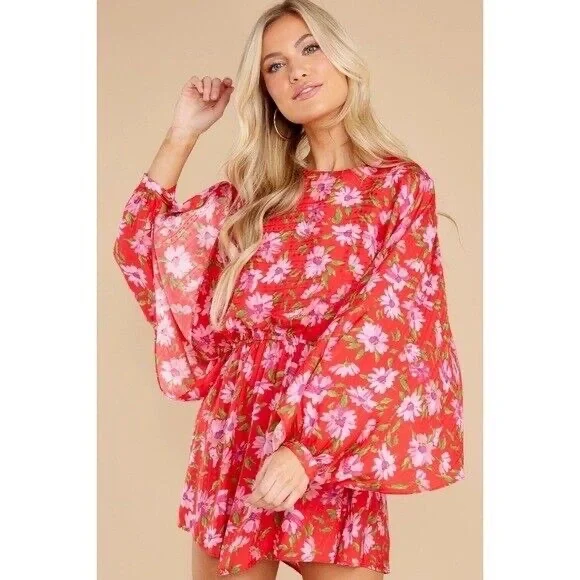 Red floral Love Shack, Fancy dress - Picture 5 of 11